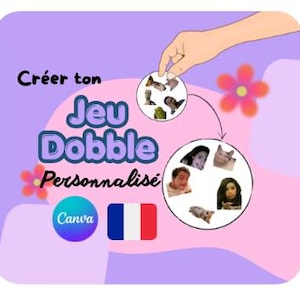 Customizable Dobble Game (Canva file) | Party Game for Friends, Hen Party/Birthday | Digital File | Instant Access, Original Gift Idea