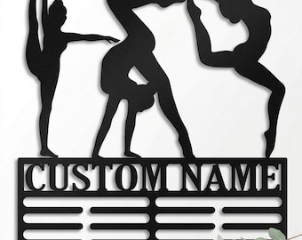 Porta medaglie personalizzato per ginnastica, ideale per esporre premi, appendi medaglie personalizzato per la danza, regali unici per atlete, mamme e donne, da parte della figlia.