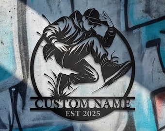 Insegna in metallo personalizzata con nome, decorazione personalizzata per la sala da ballo, decorazione unica per la stanza, insegna moderna per la sala da ballo, decorazione murale in metallo