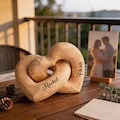 Personalized Heart Wooden Sculpture With Custom Name, Romantic Gift for Couples, Anniversary Wedding Present for Him Her product logo