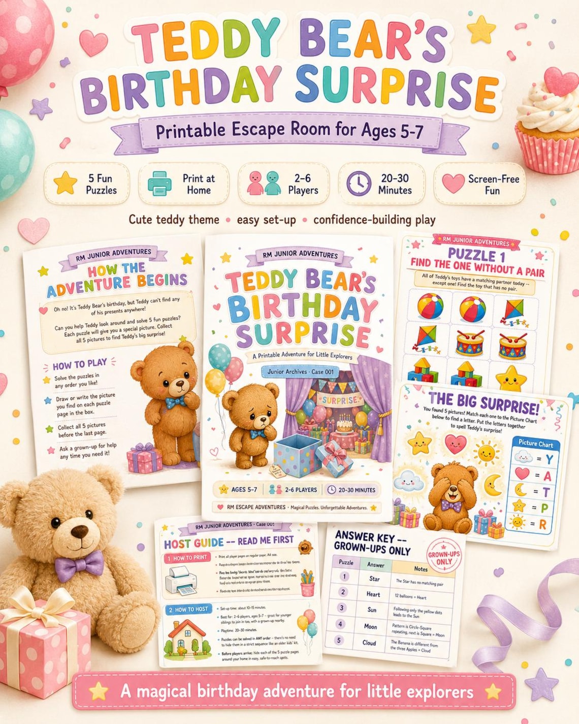 teddy bear escape room