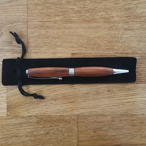 Handcrafted New Guinea Rosewood Streamline Pen