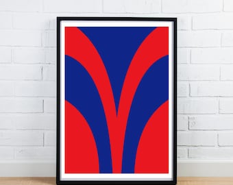 Newcastle Knights 2001-04 Jersey Design - NRL Poster | Wall Art | Rugby League Fan Art | Knights Footy Gift Art