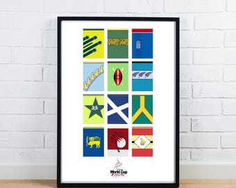 Cricket World Cup 1999 Design - Cricket Poster | Wall Art | Cricket Fan Art | Team Fan Gift Art
