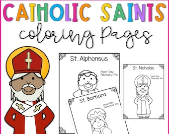 Catholic Saints Coloring Pages