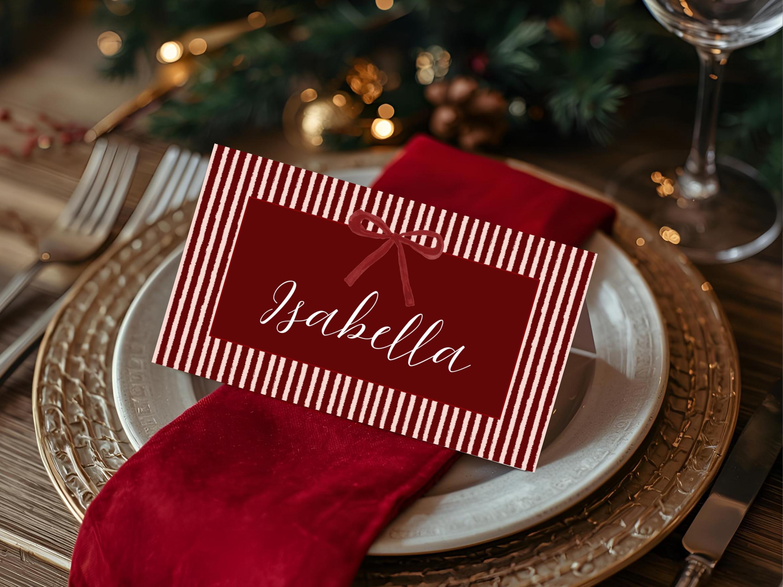 Je M'éclate Avec Mes 10 Doigts: Marque-places Pour Noël