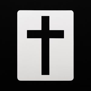 Reusable Cross Stencil for Painting on Wood Walls Fabric Glass, Christian Symbol Mylar Stencil for DIY Craft Home Decor Projects