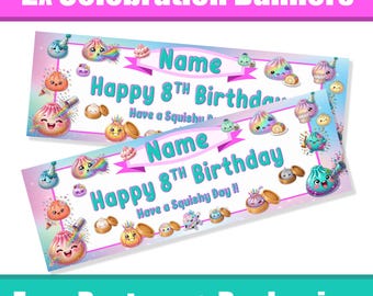 Personalised Dumpling Birthday Banners / Celebration Banners