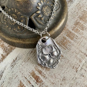 Vintage Sterling Silver Spoon Necklace