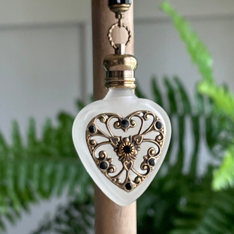 <p>Smokey Quartz Perfume Bottle Necklace</p>