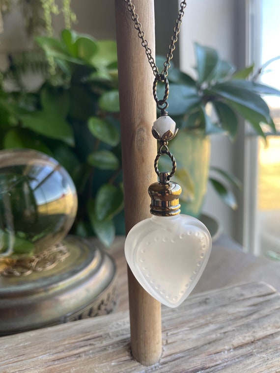 Clear Quartz Oil Bottle Bronze Pendants Clear Quartz Oil Bottle Bronze Pendants