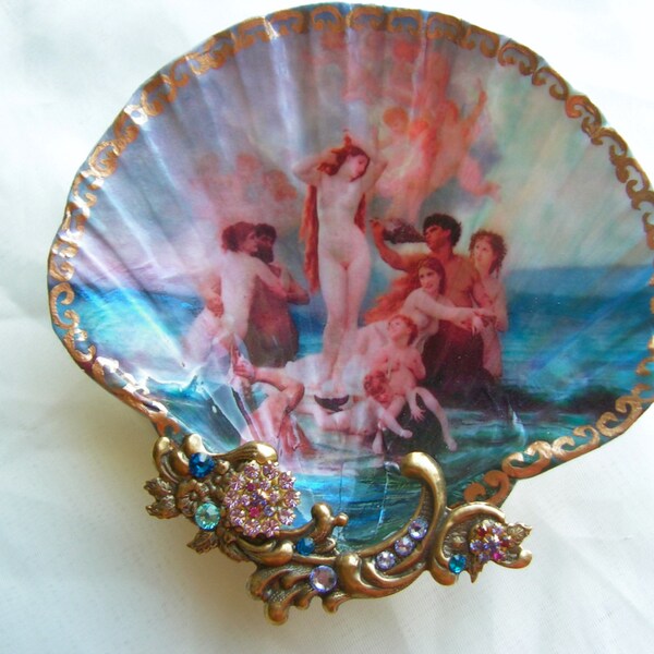 Birth Of Venus Large Shell Jewelry Dish