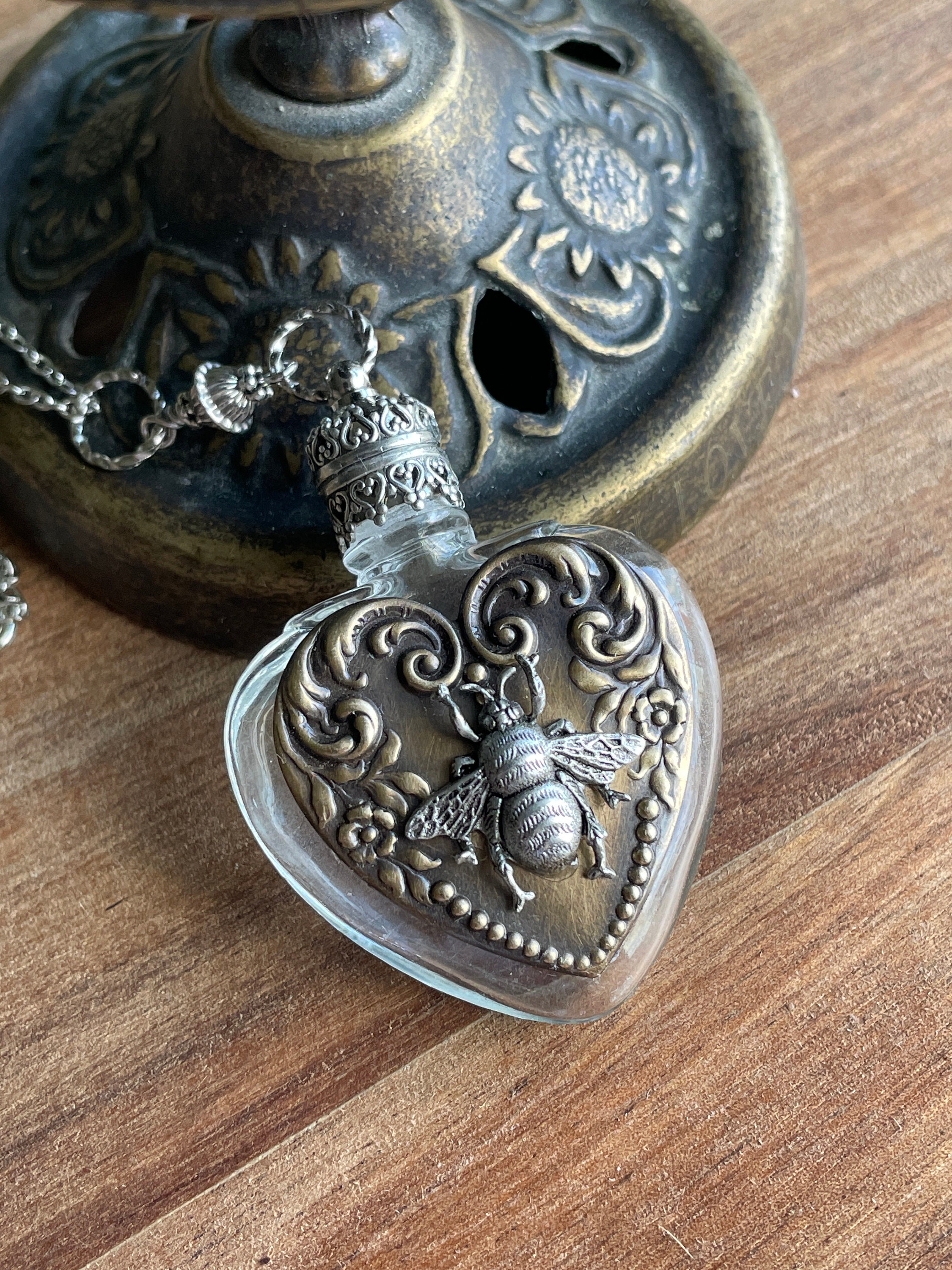 Sterling Silver Perfume Bottle - Etsy