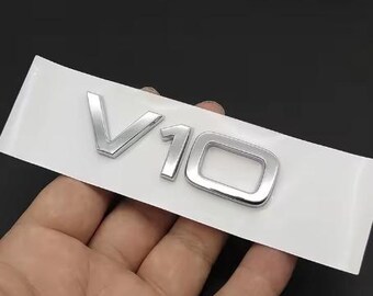 3D-ABS Buchstaben Logo Auto Fender Seitenaufkleber Abzeichen Emblem für A6 A7 A8 S4 S5 S6 S7 S8 RS4 RS5 RS6 RS7 V10 Chrom