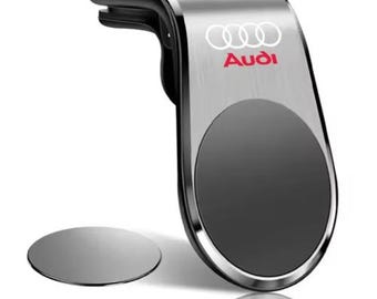 Magnetic Car Phone Holder – Metal Stand Accessory for Audi Quattro S Line RS A4 A3 A6 Q5 Q3