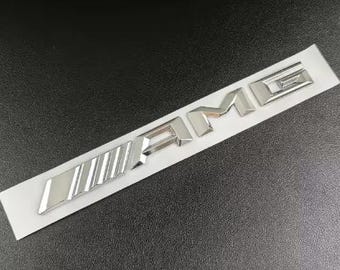 3d ABS Logo AMG Emblem Letters Car Rear Trunk Sticker for Mercedes A B C E G W203 W204 W205 W176 W177 W212 W213 AMG Accessories 15-16 Chrome