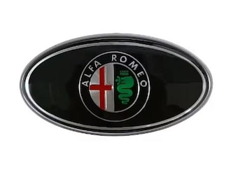 Insignia de Metal para maletero de coche, emblema delantero, para Alfa Romeo 155, 156, 159, Mito Giulia GT, Brera, Spider, Giulietta, 147, 166, 147, plateado mate