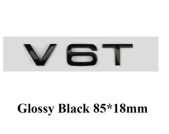 Black TTS Rear Trunk Emblem Nameplate Decal Letters For Audi – Unbranded