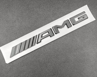 3d ABS Logo AMG Emblem Letters Car Rear Trunk Sticker for Mercedes A B C E G W203 W204 W205 W176 W177 W212 W213 AMG  17-25 Glossy Black