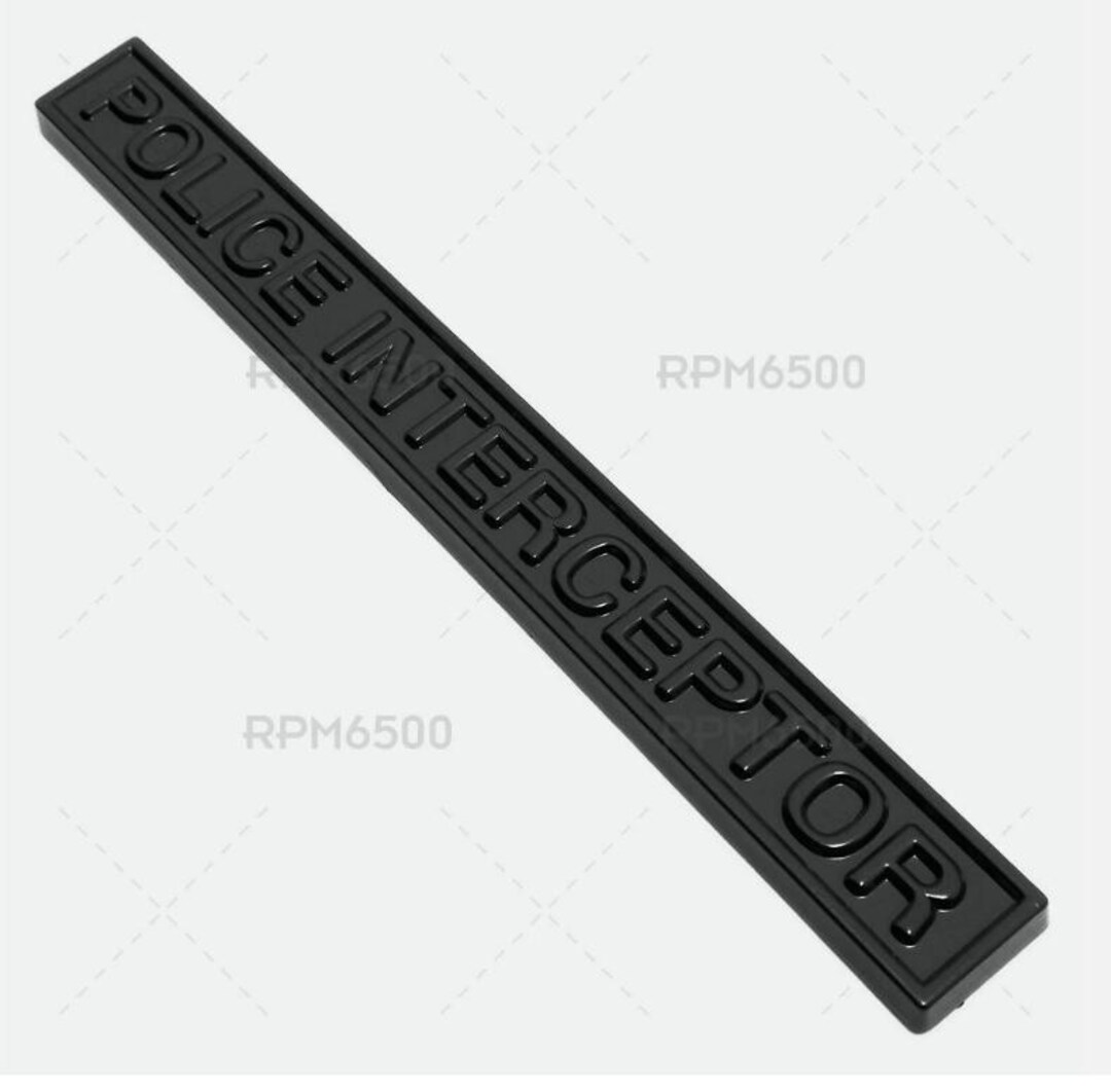 Universal Interceptor_police Car Logo Badge 3D Decal Sticker Emblem ...