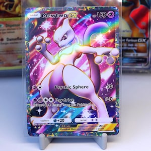 Collectible Trading card Mewtwo EX 262/226, Genetic Apex, TCG Pocket, Handmade, Full Art Card, Special Art, immersive rare