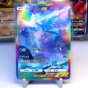 Collectible Trading card Articuno EX 275/226, Genetic Apex, TCG Pocket, Handmade, Full Art Card, Special Art, immersive rare