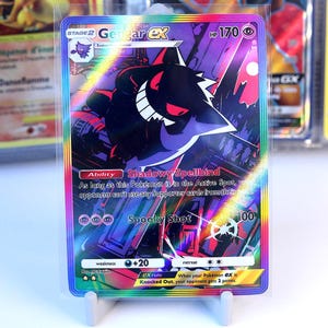 Collectible Trading card Gengar EX 277/226, Genetic Apex, TCG Pocket, Handmade, Full Art Card, Special Art, immersive rare