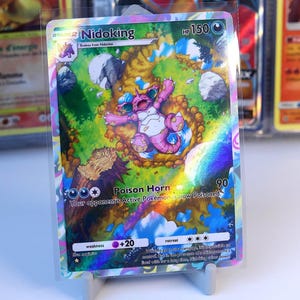 Collectible Trading card Nidoking 241/226, Genetic Apex, TCG Pocket, Handmade, Full Art Card, Special Art, immersive rare
