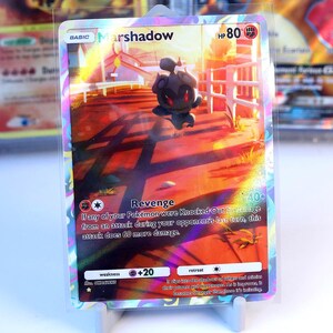Collectible Trading card Marshadow 074/068, Mythical Island, TCG Pocket, Handmade, Full Art Card, Special Art, immersive rare