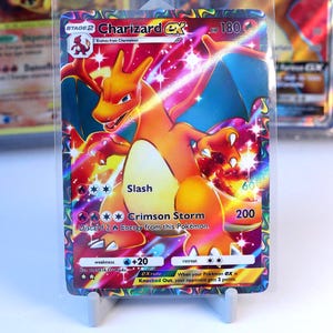 Collectible Trading card Charizard EX 253/226, Genetic Apex, TCG Pocket, Handmade, Full Art Card, Special Art, immersive rare