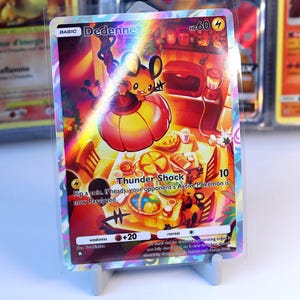 Collectible Trading card Dedenne 073/068, Mythical Island, TCG Pocket, Handmade, Full Art Card, Special Art, immersive rare