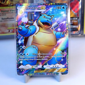 Collectible Trading card Blastoise EX 256/226, Genetic Apex, TCG Pocket, Handmade, Full Art Card, Special Art, immersive rare