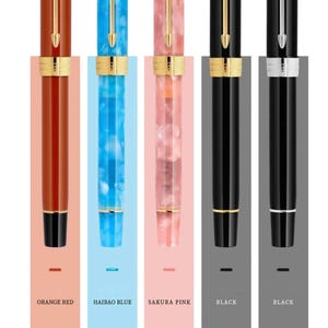 PENBBS 556 Piston Filler Fountain Pen – 52 Galaxy F | Refillable Fine Nib Ink Pen | Smooth Writing Gift for Writers, Artists, Collectors