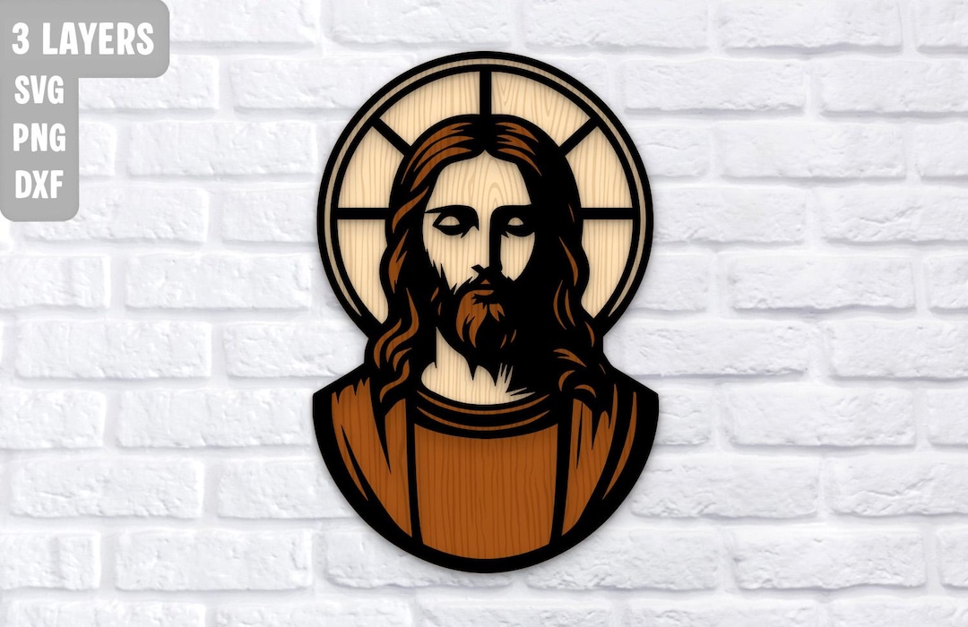 Jesus Christ Halo Multilayer Svg Png Dxf, Child of God, Christian Art ...