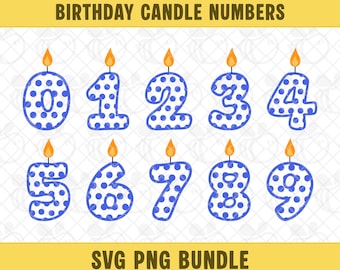 水玉模様の数字、水玉模様のフォント、ドット数字、数字のpng、青い