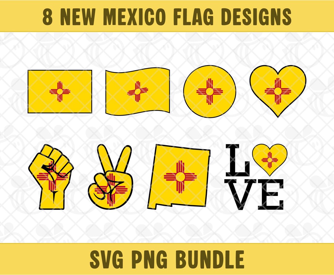 Nm Rld Svg New Mexico Flag SVG PNG Bundle, New Mexico Flag Clipart, New Mexico Map ...