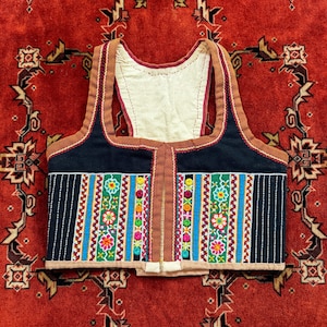 Sällsynt vintage antik holländsk folklore Traditionell Marken Gilet-väst - storlek L
