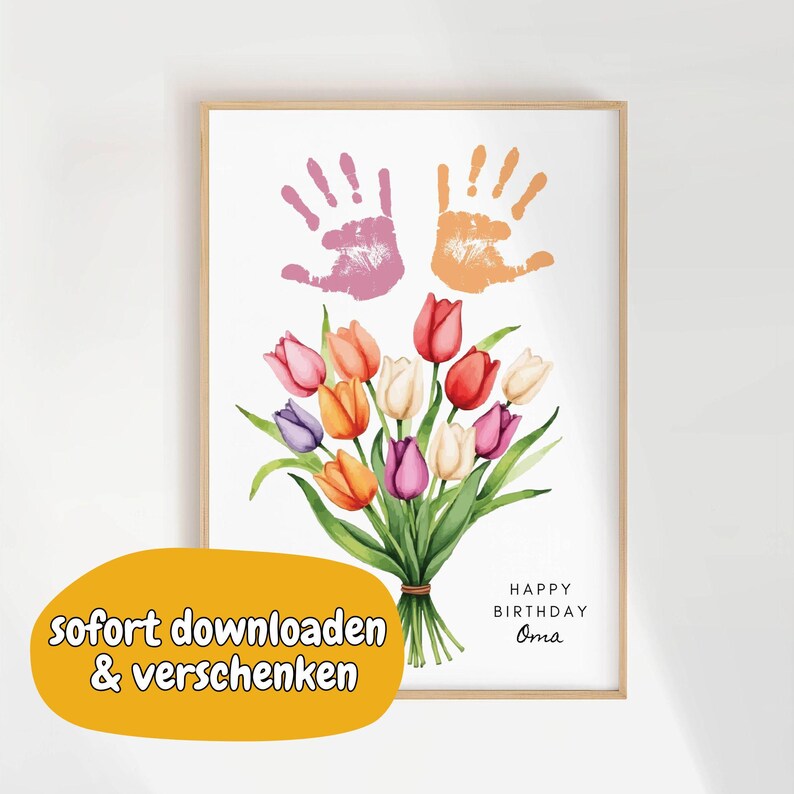 Handabdruck Geburtstag Oma