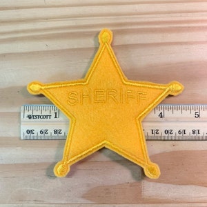 Sheriff Star. Woody Sheriff Badge. Star Badge. Felt Sheriff Star. Woody Star Badge. image 4