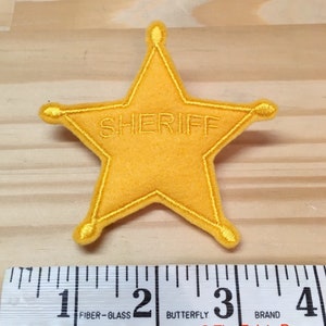 Sheriff Star. Woody Sheriff Badge. Star Badge. Felt Sheriff Star. Woody Star Badge. image 3