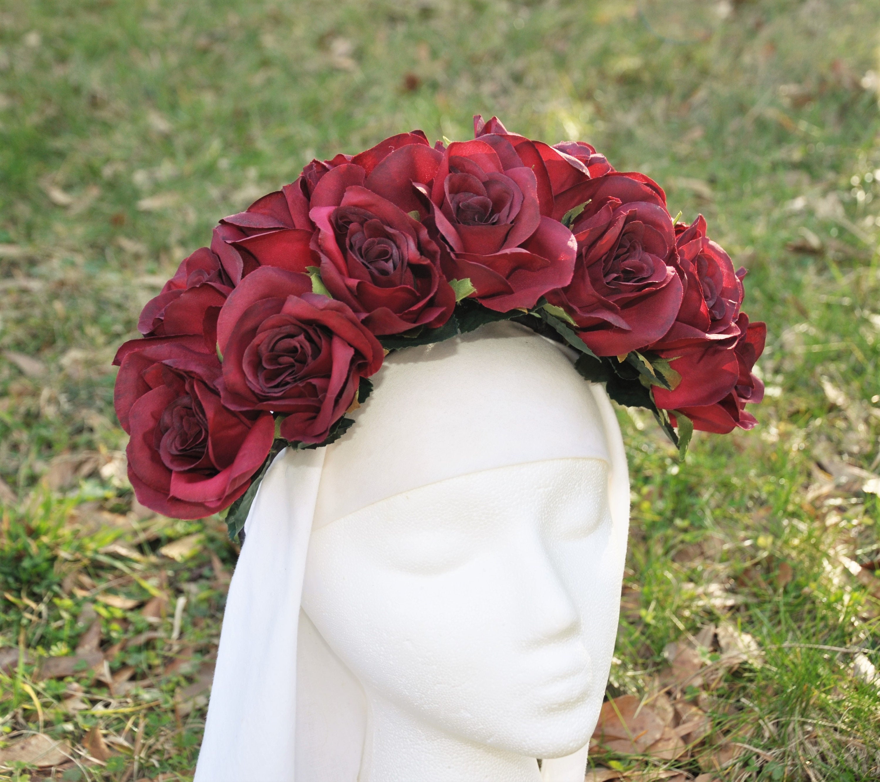 Handmade?Velvet Rose Flower Crown? Velvet Flower Crown - Etsy main image 3