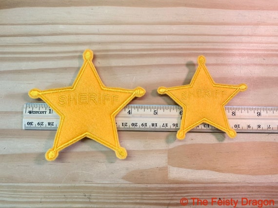 フェルト製保安官スターバッジ：手作りウッディコスチューム