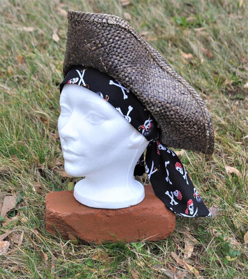 Jolly Roger Pirate Head Scarf. Cotton Head Scarf. Pirate Etsy