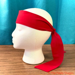 Stock Trader Keith Headband. Pirate Headband. Edgar Frog, Vampire Hunter Headband. Red Headband. Red Costume Headband.