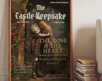 Castle Keepsake Print – Knight Maiden Medieval Romance Art – Renaissance Style Magazine