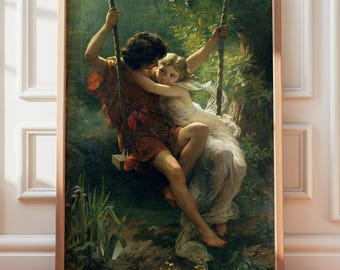 Le Printemps Poster | Pierre-Auguste Cot Springtime Art Print, Romantic Wall Decor