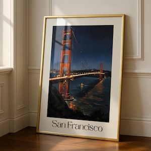 Golden Gate Bridge Poster - San Francisco Cityscape Art Print