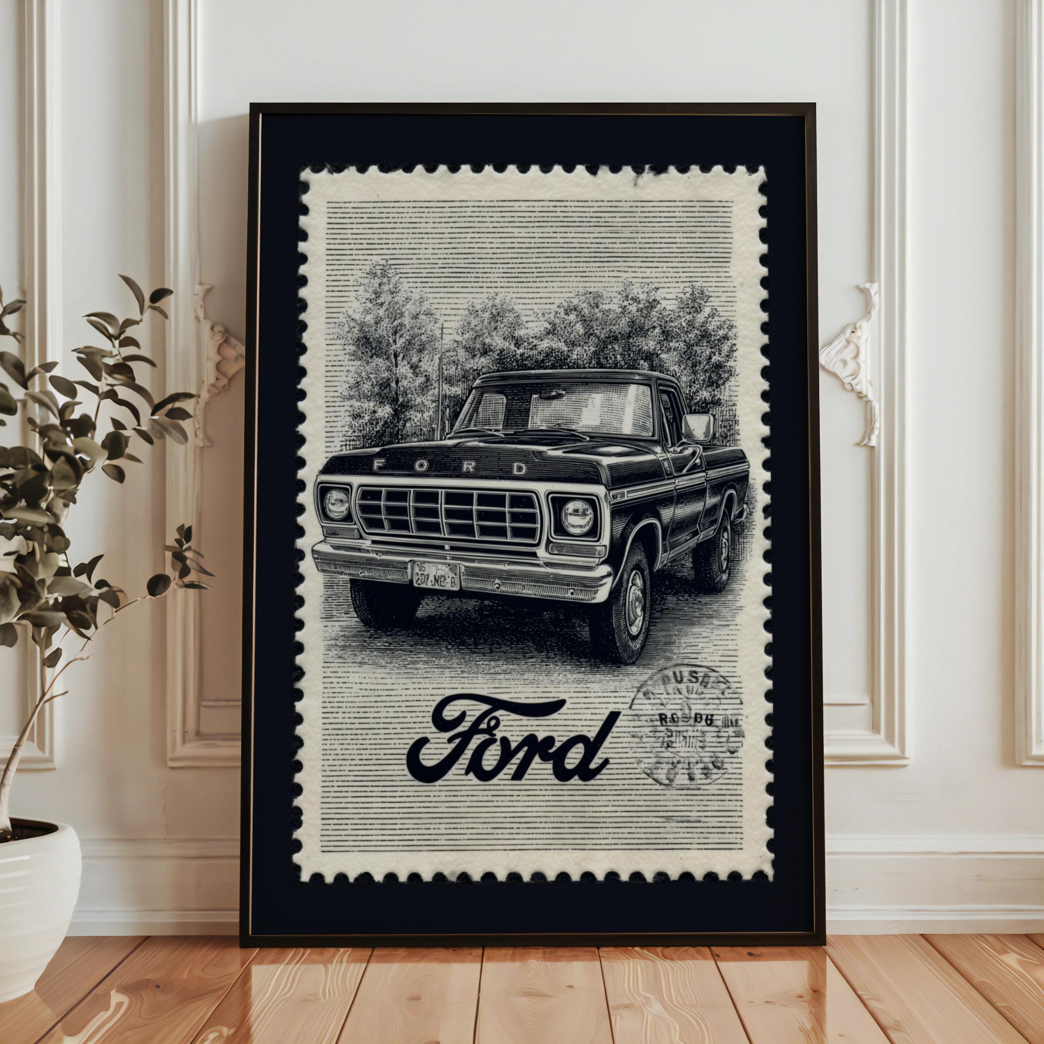 FORD　VintagePoster Vintage Ford Poster - Etsy Ireland