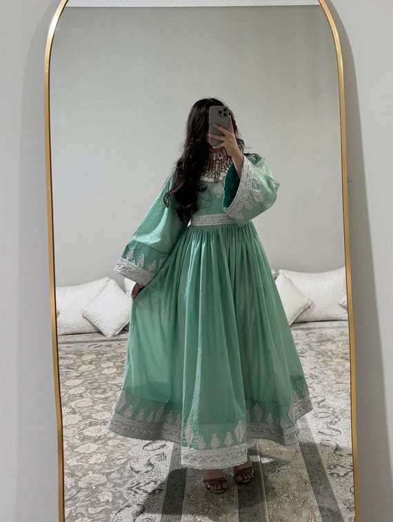 green emerald velvet dress Mint Breeze Gown | Liylah