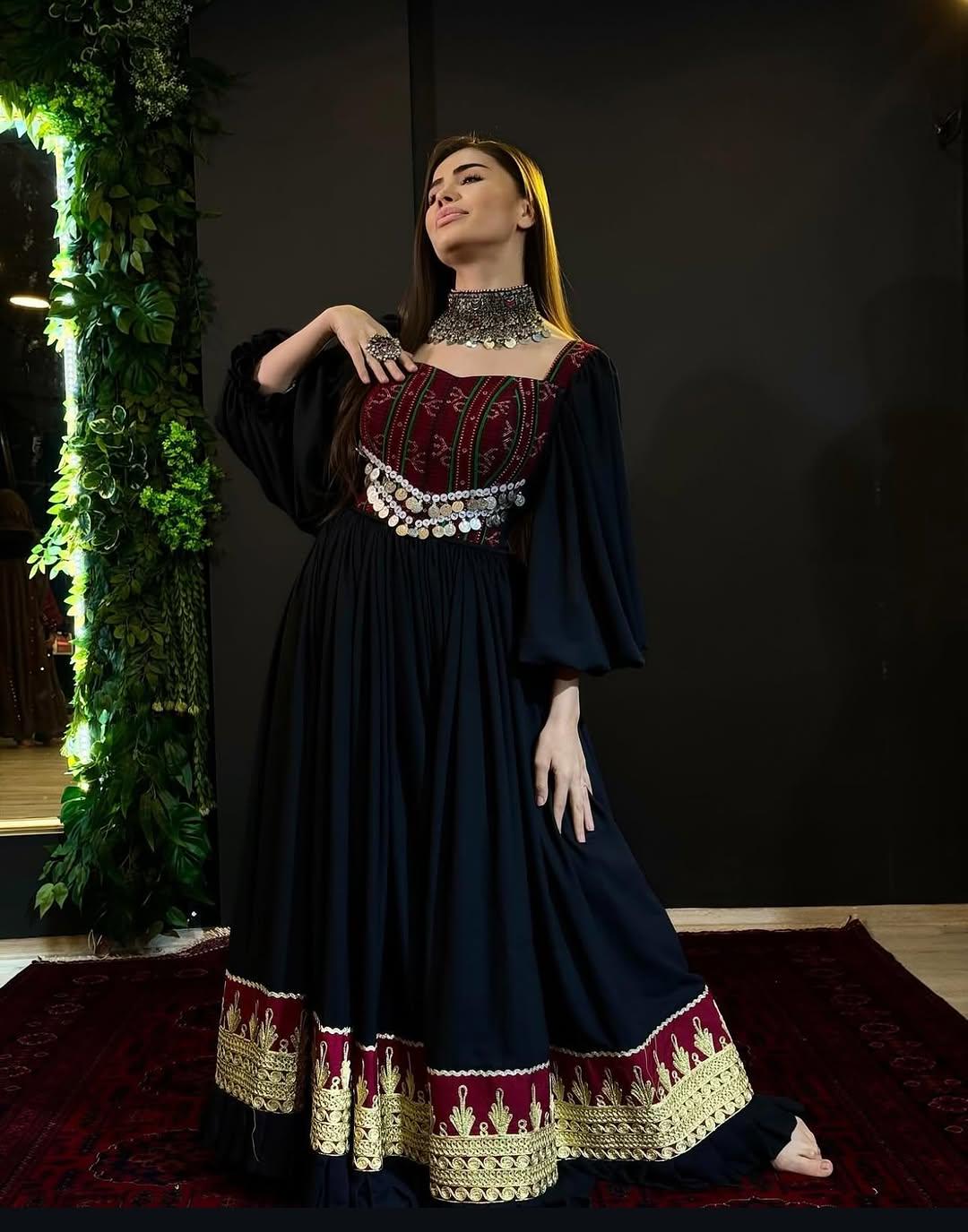 Afghan Dress Black - Etsy